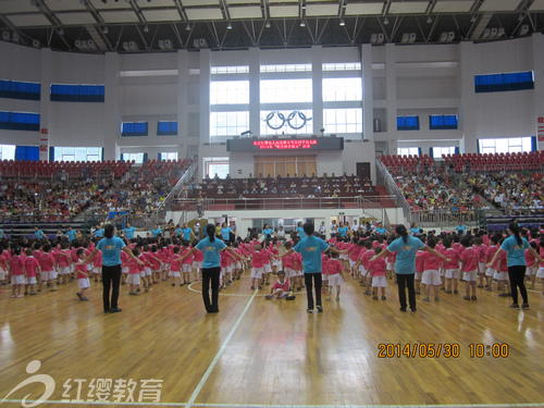 广西天等红缨国学幼儿园庆六一阳光体育展示