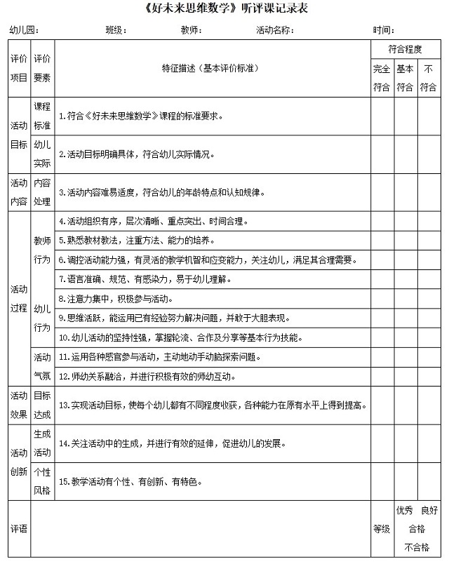 评课记录_政治评课记录怎么写_小学数学听评课记录